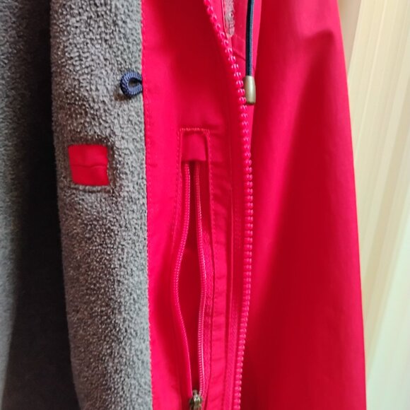 Lands' End Women's Red Fleeced Lined Thermal Jacket  18/20 XL - Picture 4 of 13